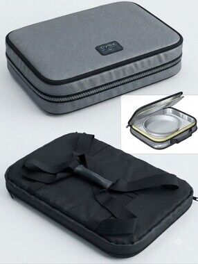 Pyrex Portables Insulated Casserole Carrier Grey Baking Dish Tote Travel Meal